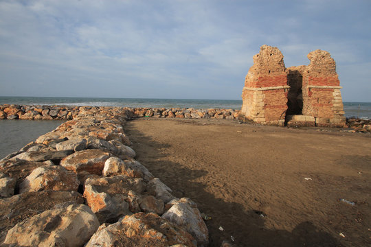 monument marsh of torre flavia ladispoli rome