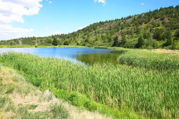 Moose Pond in Flaming Gorge National Recreation Area, Utah and Wyoming, USA
