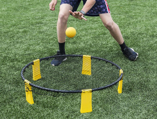 Playing spike ball