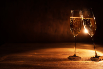Sparkling champagne to celebrate
