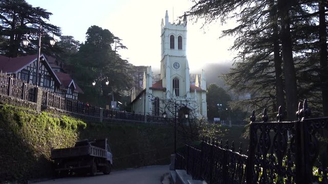 Christ Church in Shimla, the second oldest church in North India, Himachal Pradesh, India