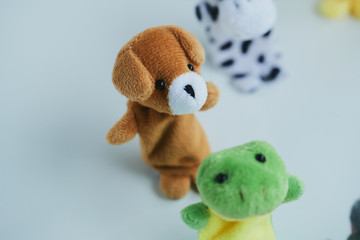 指人形 動物 パペット ぬいぐるみ 仲良し