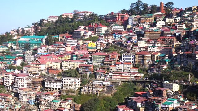 Shimla City View, it is the capital city of the Indian state of Himachal Pradesh, India