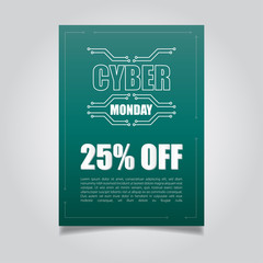 Cyber Monday Abstract Background