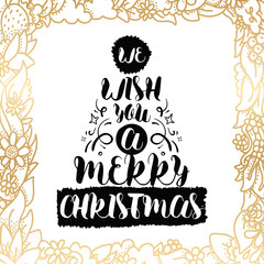 Merry Christmas typography.
