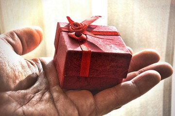 gift in a hand