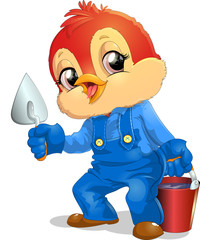 beautiful worker in vector