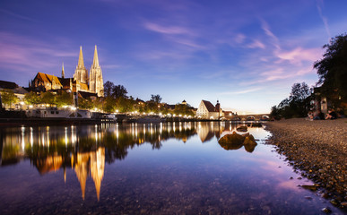 Fototapeta premium Regensburg Sundown