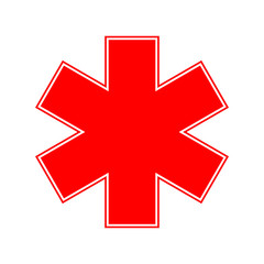 Fototapeta premium Medical Emergency symbol. Vector illustration