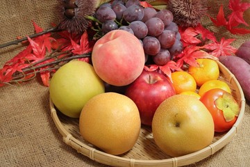  秋の果物、盛り合わせ