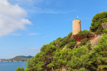 Fototapeta na wymiar San Juan Castle, Blanes, Costa Brava, Catalonia, Spain