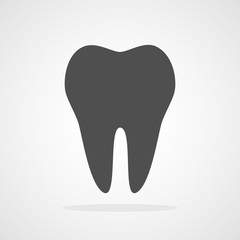 Tooth icon. Vector illustration.