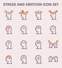 stress emotion icon