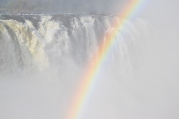 Rainbow above Victoria Falls