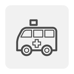ambulance icon black