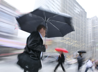 rainy day motion blur