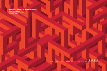 Abstract Isometric Background in Vector
