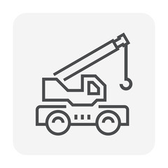 mobile crane icon