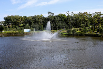 The fountain in the Park of Vladivostok