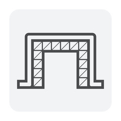 pipeline construction icon