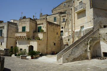 Fototapeta na wymiar Cityscape of old Matera, Basilicata - Italy