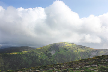 Mountains and sky