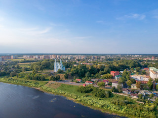 Fototapeta premium Polotsk, Belarus. Drone HDR-photo