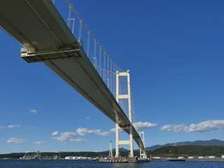 白い吊り橋　室蘭白鳥大橋