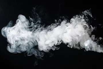 Papier Peint photo autocollant Fumée Fumée abstraite sur fond sombre