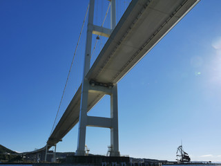 吊り橋　北海道白鳥大橋