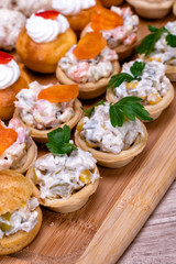Finger food close up