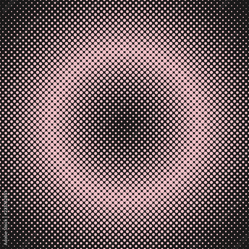 Poster abstract halftone dot pattern background - vector design from circles