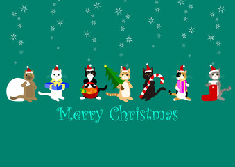 猫サンタクロースがやって来た！