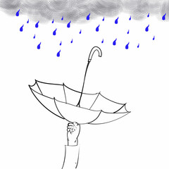 Umbrella when it rains - 223732622