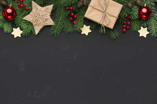 Christmas or New Year holiday creative background
