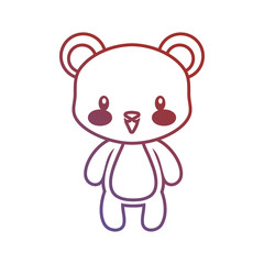 cute bear portrait cartoon mammal
