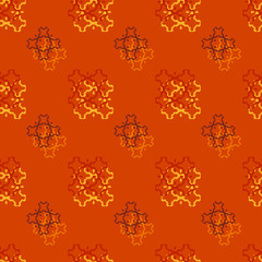 Seamless background pattern with colored varied squares.