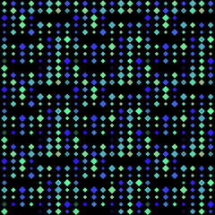 Abstract seamless pattern background with multicolored various rhombuses.