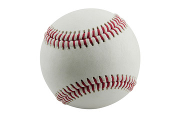 A baseball with the white background