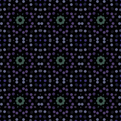 Seamless abstract pattern background with a variety of colored circles.