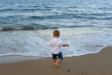 little boy on the beach