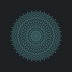 vectorial pattern round