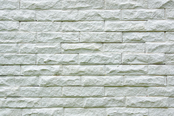 White brick wall texture and background
