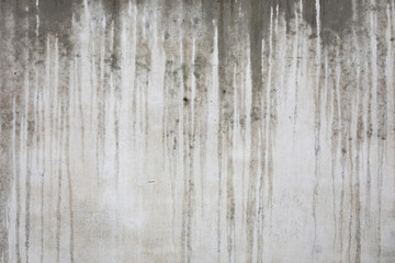 Wet concrete wall at rainy day - 223738246
