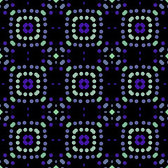 Seamless abstract pattern background with a variety of colored circles.