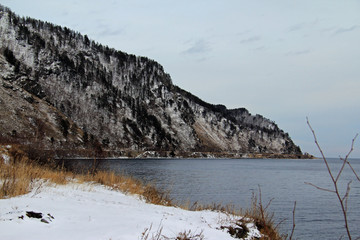 on the shores of lake Baikal