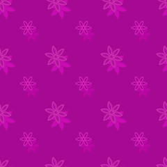 Fototapeta na wymiar Seamless background pattern with a variety of colored floral motifs.