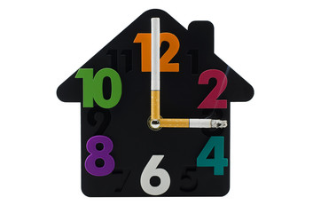 Concept: smoking will cause the rest of your life, the less time