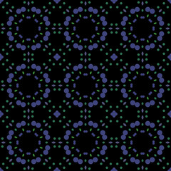 Seamless abstract pattern background with a variety of colored circles.