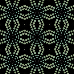 Seamless abstract pattern background with a variety of colored circles.